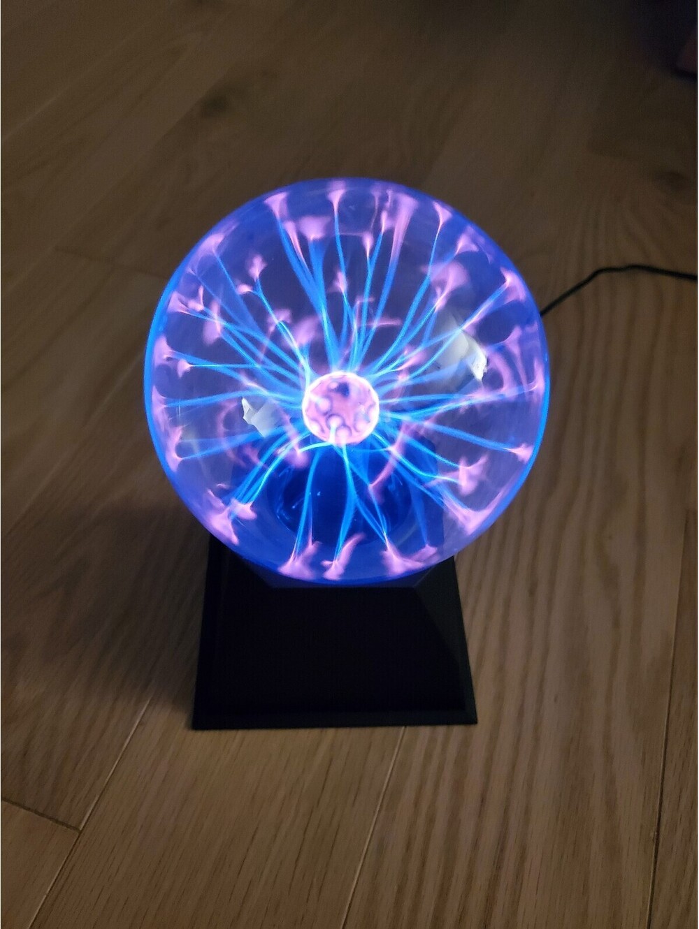 Plasma Ball Lamp with Black Base